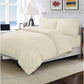 Bedsheet Set Pure Cotton Sateen 350 TC Stripe 1cm Beige Colour 4 Piece