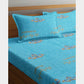 All Weather Quilted Comforter Set Soft and Plush Large Royal Crown Print on Sea Green
