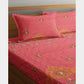 Fitted Bedsheet Set Pure Cotton 3 Piece set Large Royal Crown on Pink