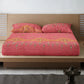 Fitted Bedsheet Set Pure Cotton 3 Piece set Large Royal Crown on Pink