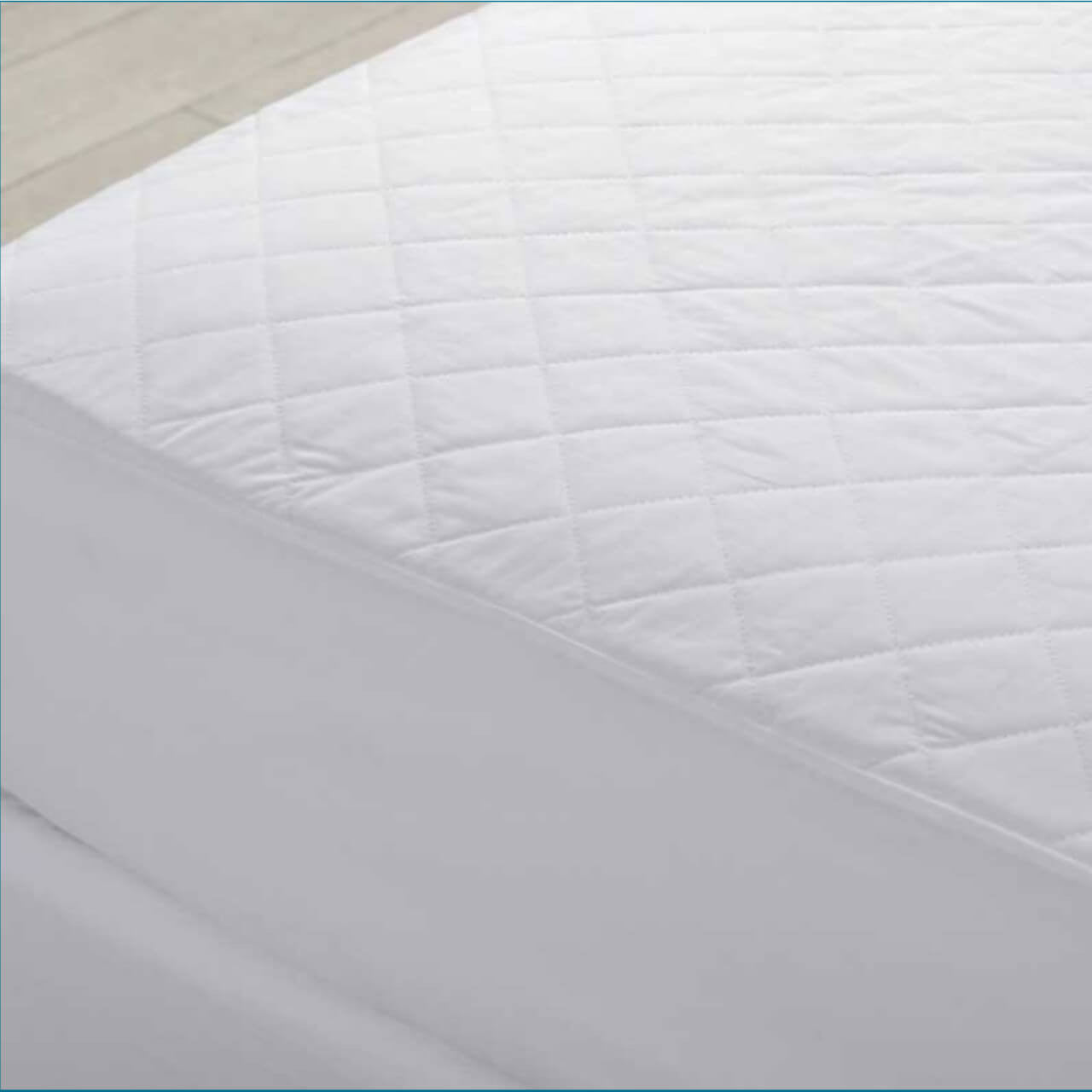 Comfortable Fitted Waterproof Mattress Protectors 100 Gsm TPU coating